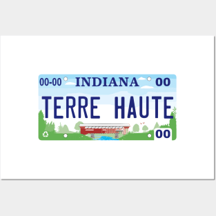 Terre Haute License Plate Posters and Art